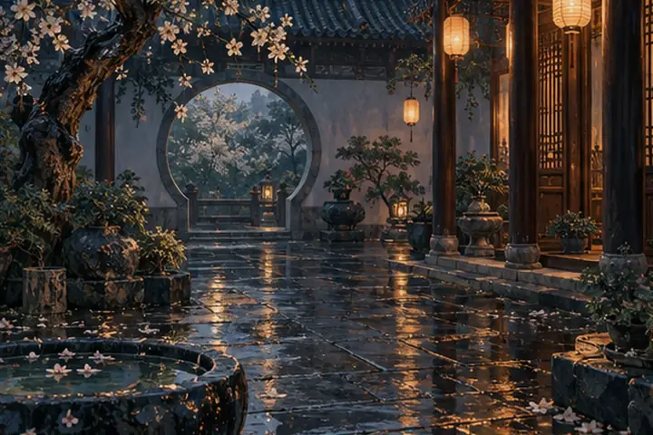 清纯少女约会有日系连衣裙